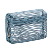 Toiletry Bag Mesh Makeup Bag Clear Cosmetic Bag-Blue small