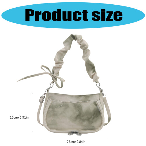 Fashionable Ruched Effect Handbag With Comfortable Shoulder-1 2