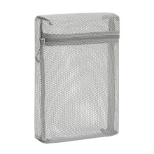 Toiletry Bag Mesh Makeup Bag Clear Cosmetic Bag-Gray large