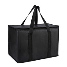 Collapsible Thermal Food Bag Large Capacity Hot Cold-Black