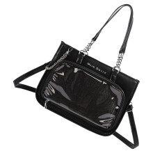 Fashionable Underarm Bag Crossbody Shoulder Bag PU-Black
