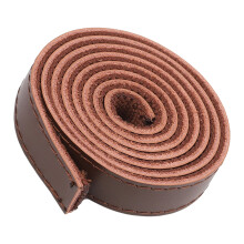 Leather Straps 0.78 inch Wide Flat Leather Straps-Coffee color