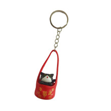 Mooie kitten sleutelhanger creatieve autosleutelhanger-04