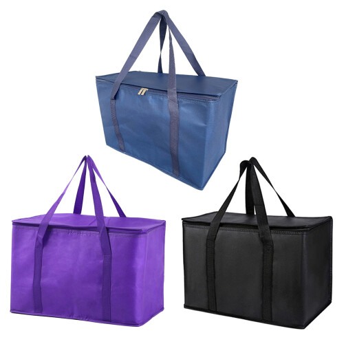 Sac de refroidissement réutilisable à fermeture éclair,-Marine 1