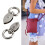 2Pcs Open Spring Clasp Practical Bag Hardware-Gun color 2