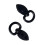 2Pcs Ergonomic Side Release Buckle Metal Spring Clasp for-Black 1