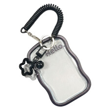 Photocard Holder Keychain Cartoon Photocard Holder ID-Black