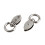 2Pcs Rust Resistant Metal Spring Clasp Vintage Style-White 1