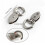 2Pcs Rust Resistant Metal Spring Clasp Vintage Style-White 2