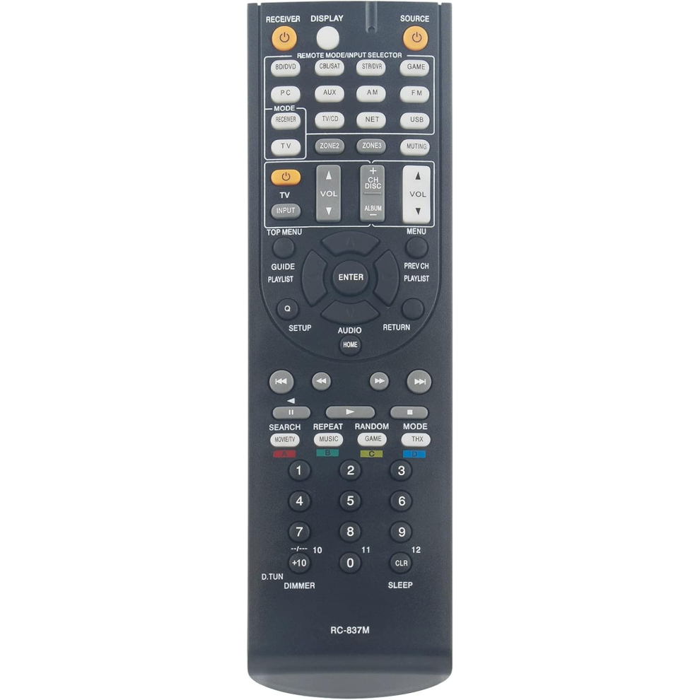 Rc-837M Compatible With Onkyo Av Receiver Remote Control Tx-Nr818 Tx-Nr616 6921102326635