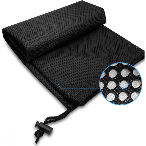 1Pcs Pump Barrier Bag, Black with Drawstring Pond Pump Filter Bag for Pond 1