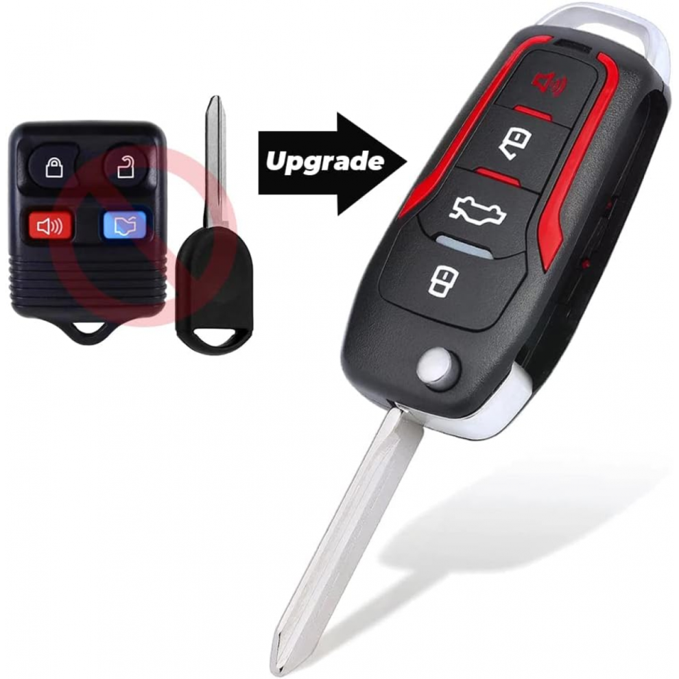Keyless Entry Replacement Car Key Fob Remote Transmitter 4D63 Compatible With Ford, Lincoln, 6921102279900