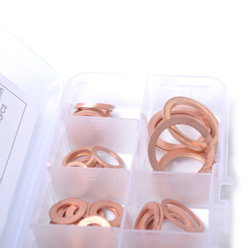280Pcs Copper Sealing Gaskets 12 Size Copper Washer Set Sealing Washers 1