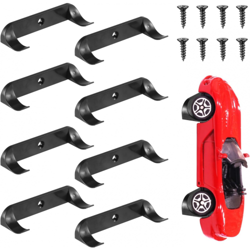 8pcs Wall Mount, Vertical Collection Car Wall Holder, Collection Car Display