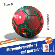 (Portugal) High Quality Soccer Balls Official Size 4/5 Pu Material Seamless Goal Team Outdoor Match Game Football Training Ballon De Foot