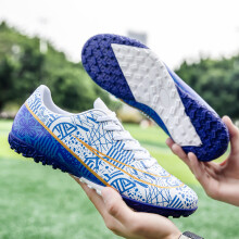 (Silver, 40) Boutique football boots Crushed Spikes TF and Spike FG, 4 beautiful colors to choose from unisex styles are durable