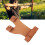 Brown PU Leather Archery Shooting Glove, 2-Finger Left Hand Protector 11