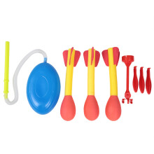 Foam Rocket Blaster Kit for Kids, Air-Powered Rocket Launcher with Adjustable Stand - Promotes Durable Play & Interactive Skill Development -