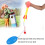 Foam Rocket Blaster Kit for Kids, Air-Powered Rocket Launcher with Adjustable Stand - Promotes Durable Play & Interactive Skill Development - 8