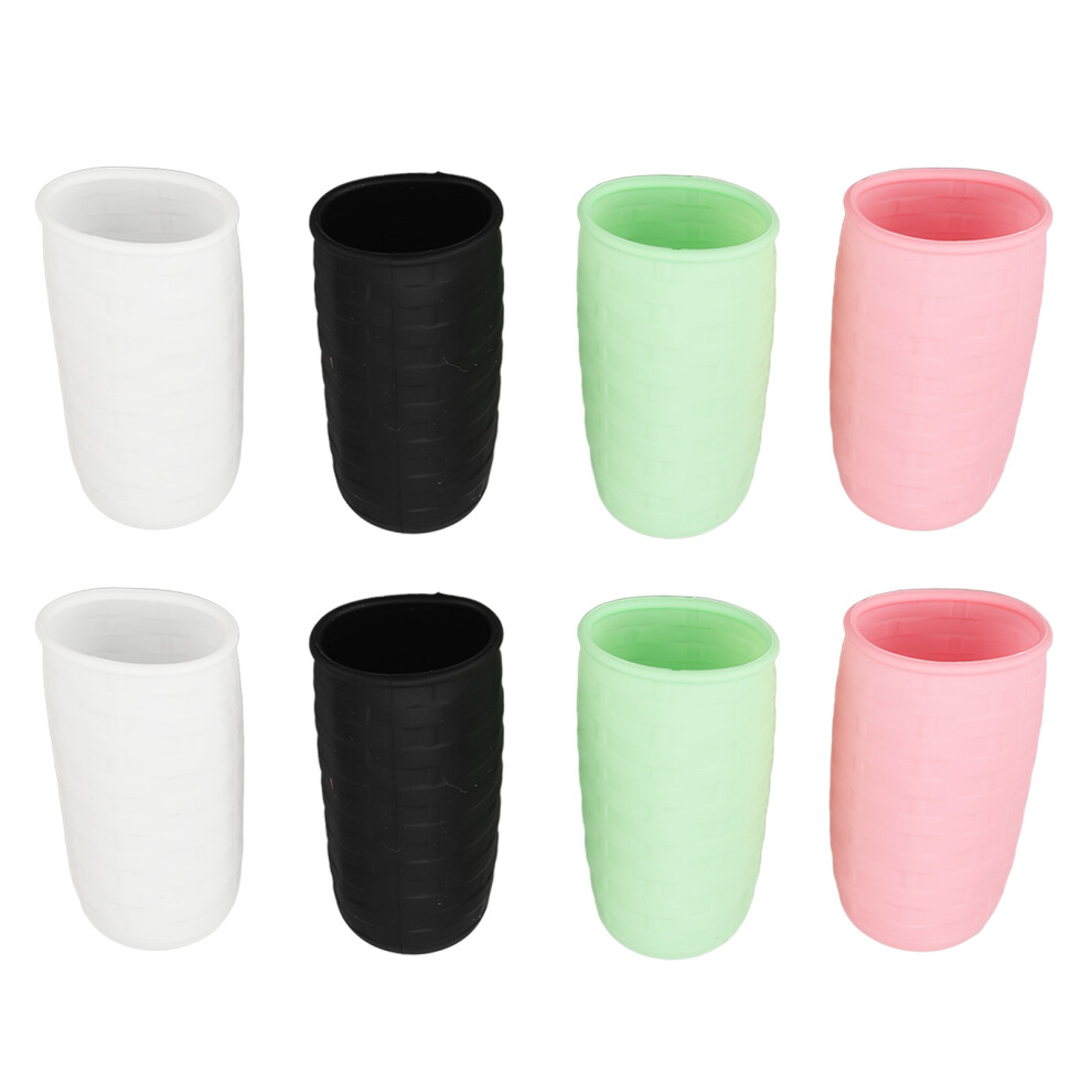 8pcs Leak Proof Silicone Toiletry Covers Travel Bottles for Shampoo & Body Wash