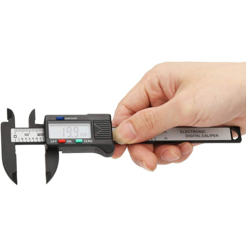 Micrometer Ruler, Inside Outside Depth Step Measuring Functions, 100Mm Plastic Vernier Caliper, Auto Off Feature, Appearance Groove For Improved 2