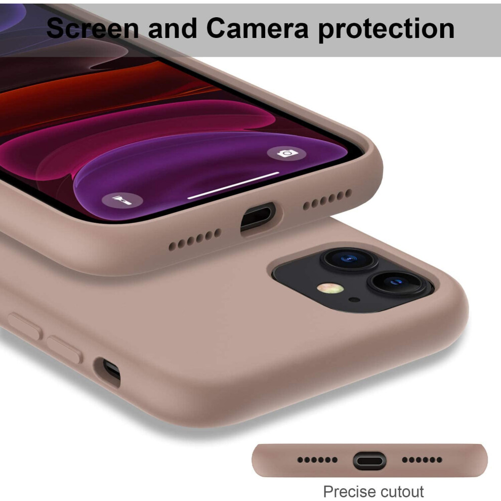 Ultra Slim Fit Case For Iphone 11, Full Body Protection Anti-Scratch Shockproof Liquid Silicone Gel Cover, Raised Case Edges For Screen And Camera 9169997173997