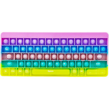Teclado mecânico sem fio com teclas Emoji personalizáveis, conectividade com vários dispositivos e Bluetooth, ferramenta de aprendizado de teclado
