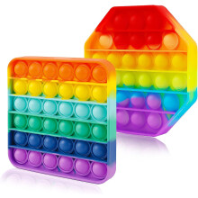 Tartós szilikon Pop Buborék Fidget Szenzoros Játék Tökéletes Ajándékok Stresszoldáshoz Szorongás Csökkentéséhez Újrafelhasználható