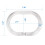 Durable Shower Curtain Hooks, Multi Application Plastic Construction, C Shaped Design for Smooth Sliding, Lightweight Material for Convenient Install 6