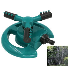 Hagesprinkler for plenvanning, tredyse ABS-plastsprinkler med 360 graders rotasjon, kobles til alle standard vanntilkoblinger