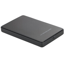 Design sem ferramentas, converte HDD/SSD interno de 2,5 polegadas em externo, gabinete compatível com unidade de estado sólido, display com luz