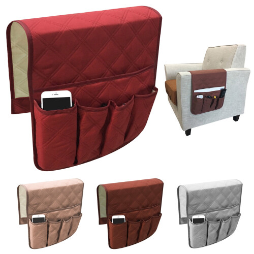 Bedside Caddy For Remote Control Holder, Quality Felt Material Bedside Organizer With Create Extra Storage, Hanging Soft Felt Pockets Bedside Storage 1