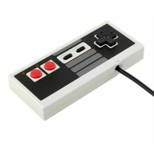 Rialaitheoir USB Clasaiceach do Chluichí Sean-Scoile, Comhoiriúnach le Windows PC Mac Linux Nintendo Classic Mini Edition, Pacáiste 2 Breiseán