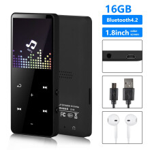 Musikplayer für Kinder und Erwachsene, 64 GB, Bluetooth 5.0, HiFi-Sound, FM-Radio, Aufnahmefunktion für Reisen und Sport