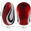 Mini Wireless Mouse Child Size Optical Portable with Usb Receiver Red Tw 2