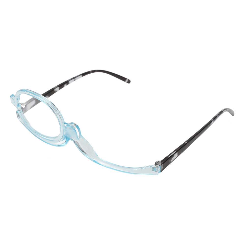 Blue Switchable Magnifying Reading Glasses For Elderly, Frame +2.00