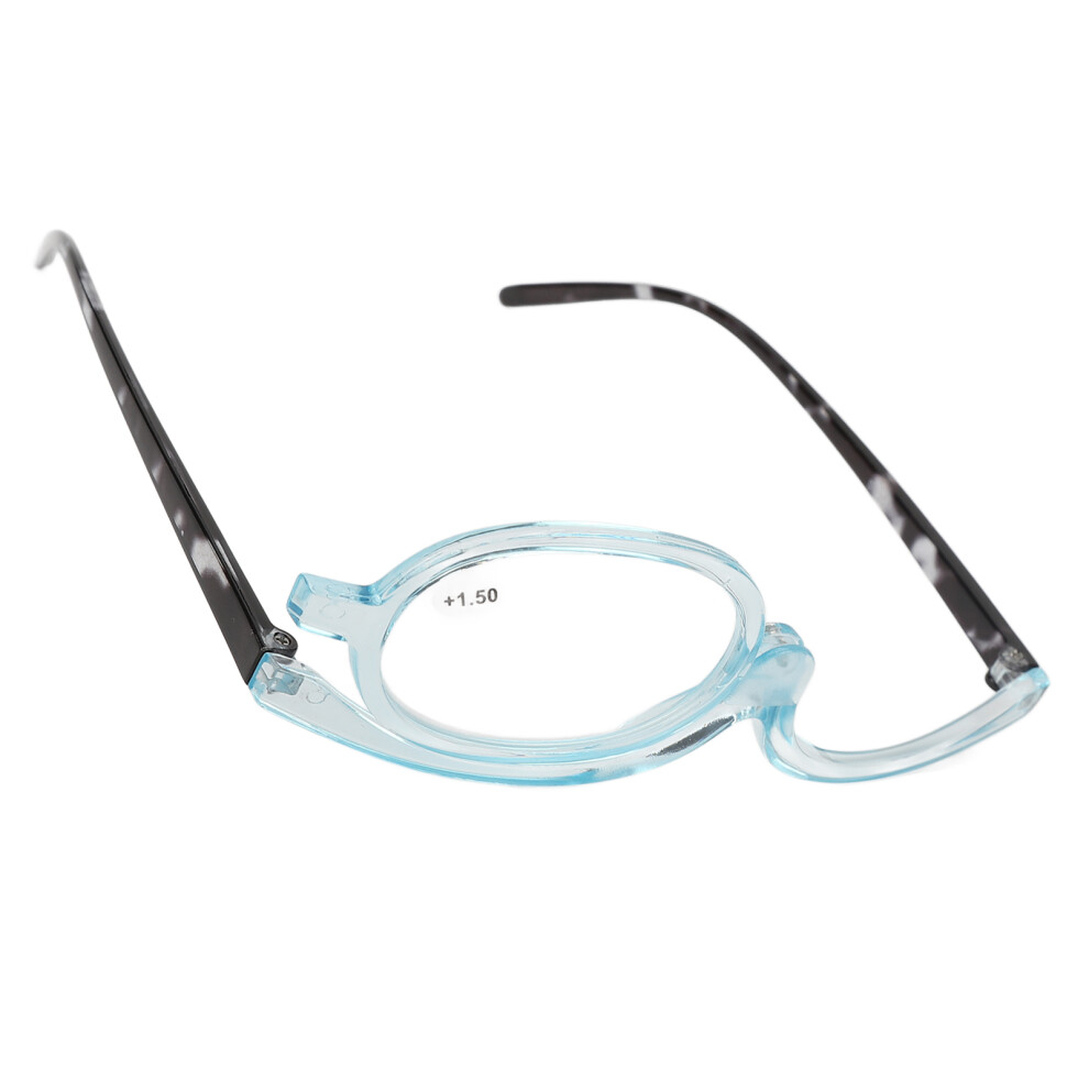 Blue Switchable Reading Glasses For Elderly, Frame +1.50 Magnification