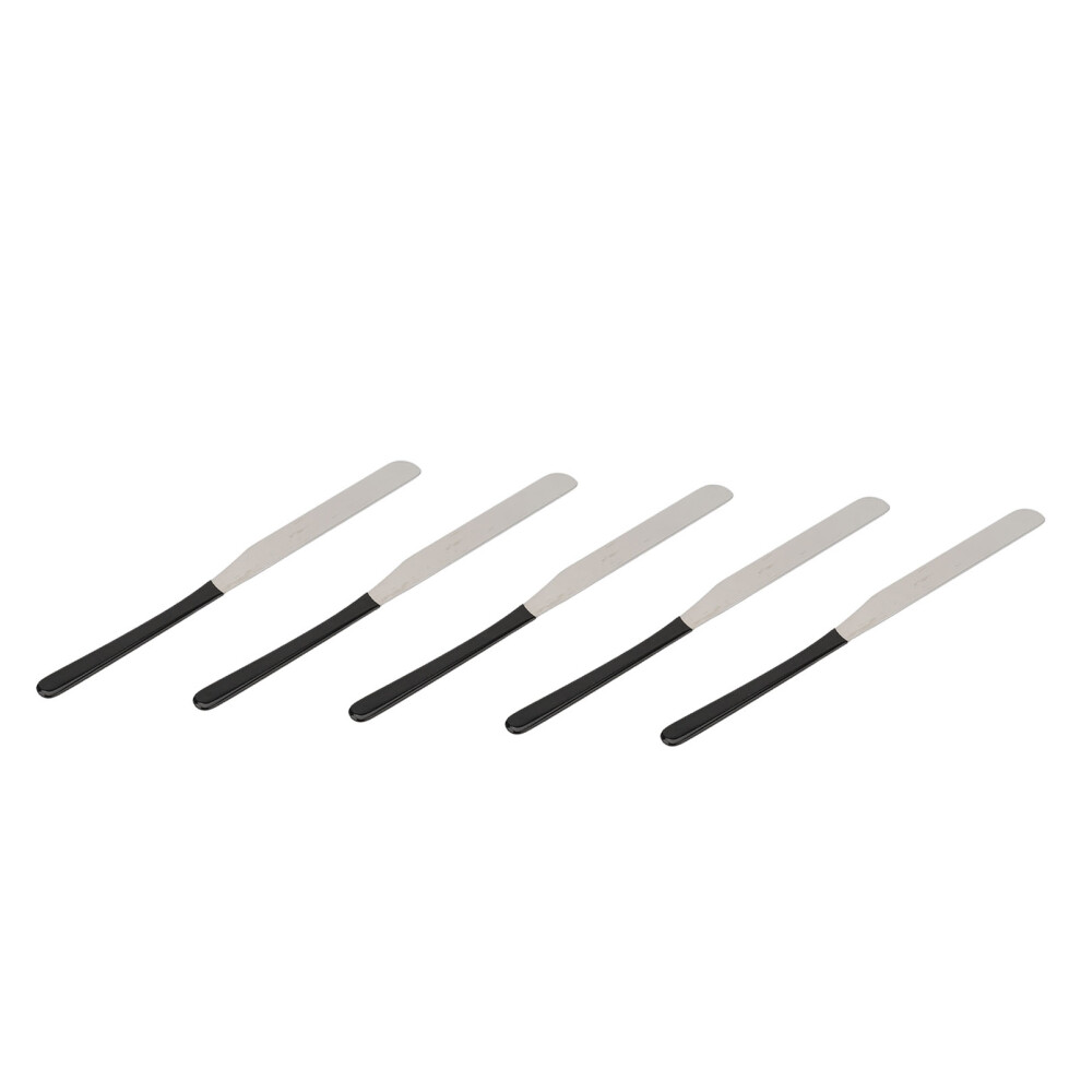 5pcs Stainless Steel Makeup Spatula Set for Cosmetic Mixing and Blending