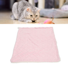 Doppel-lagige Plüsch-Hund- und Katzen-Decke, Pink, L/XL
