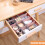 pink  10pcs 37*7cm DIY Adjustable Storage Partition Board Plastic Drawer Divider Combination Partition Board Space-saving Division Organizer 6