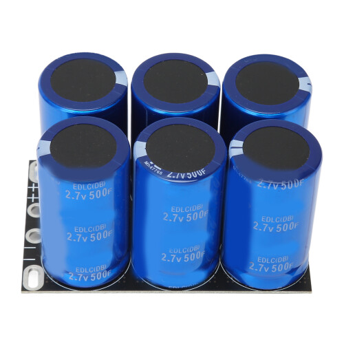 16V 83F Aluminum Electrolytic Capacitor Module, 6Pcs 500F 2.7V 1
