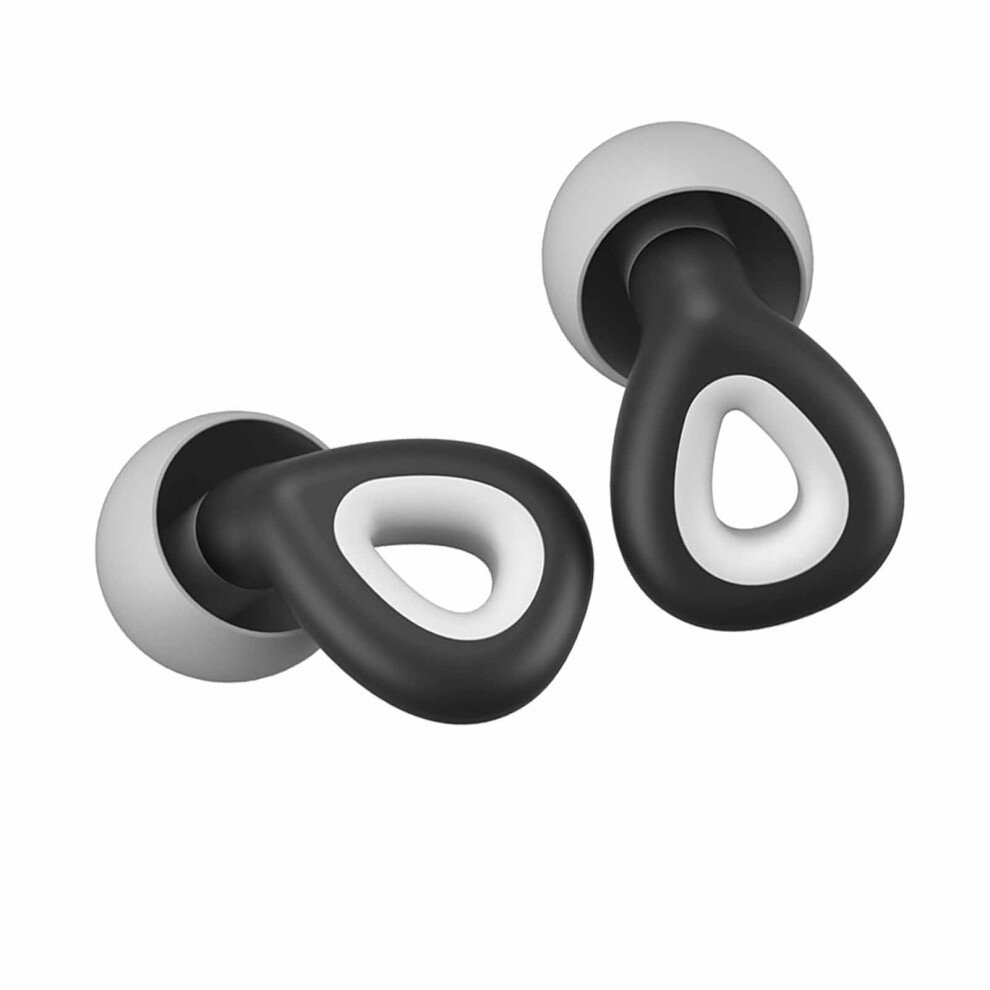 Waterproof Silicone Sleep Earplugs Noise Cancelling & Washable Black 8721371136762