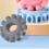 Silicone Grip Circle Trainer 60-70lb Decompression Ring Grey 8cm 4
