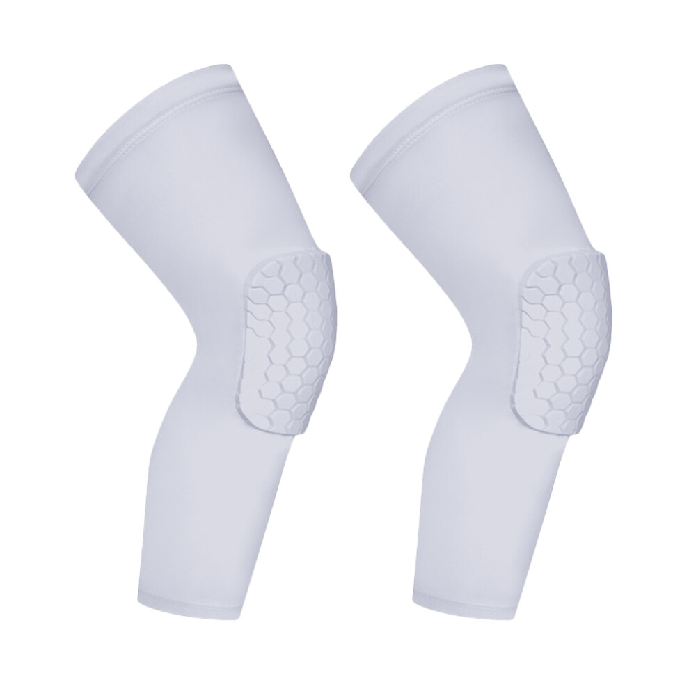 Compression Knee Pads, Hexagonal Honeycomb Pad Leg Sleeve Protection For Basketball, Football, Volleyball & Multiple Sports Suitability (Extended Leng 9335627583416