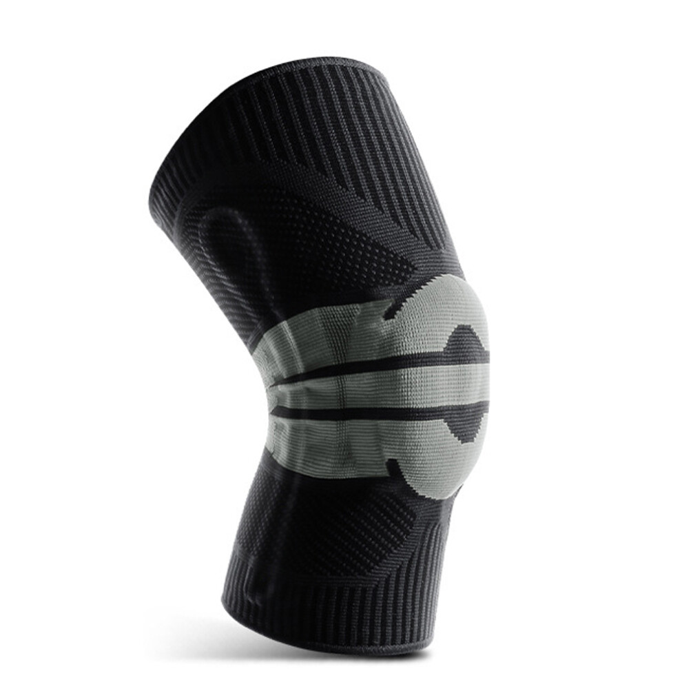 Knee Brace for Pain Relief, Medical Grade Compression Knee Support with Patella Silicone Pads for Men and Women