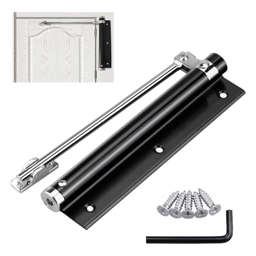 Door Closer, Aluminum Alloy Automatic Spring Closure Device, Surface Mounted With Adjustable Strength For Quiet Operation In Homes, Offices, And 9004841657042