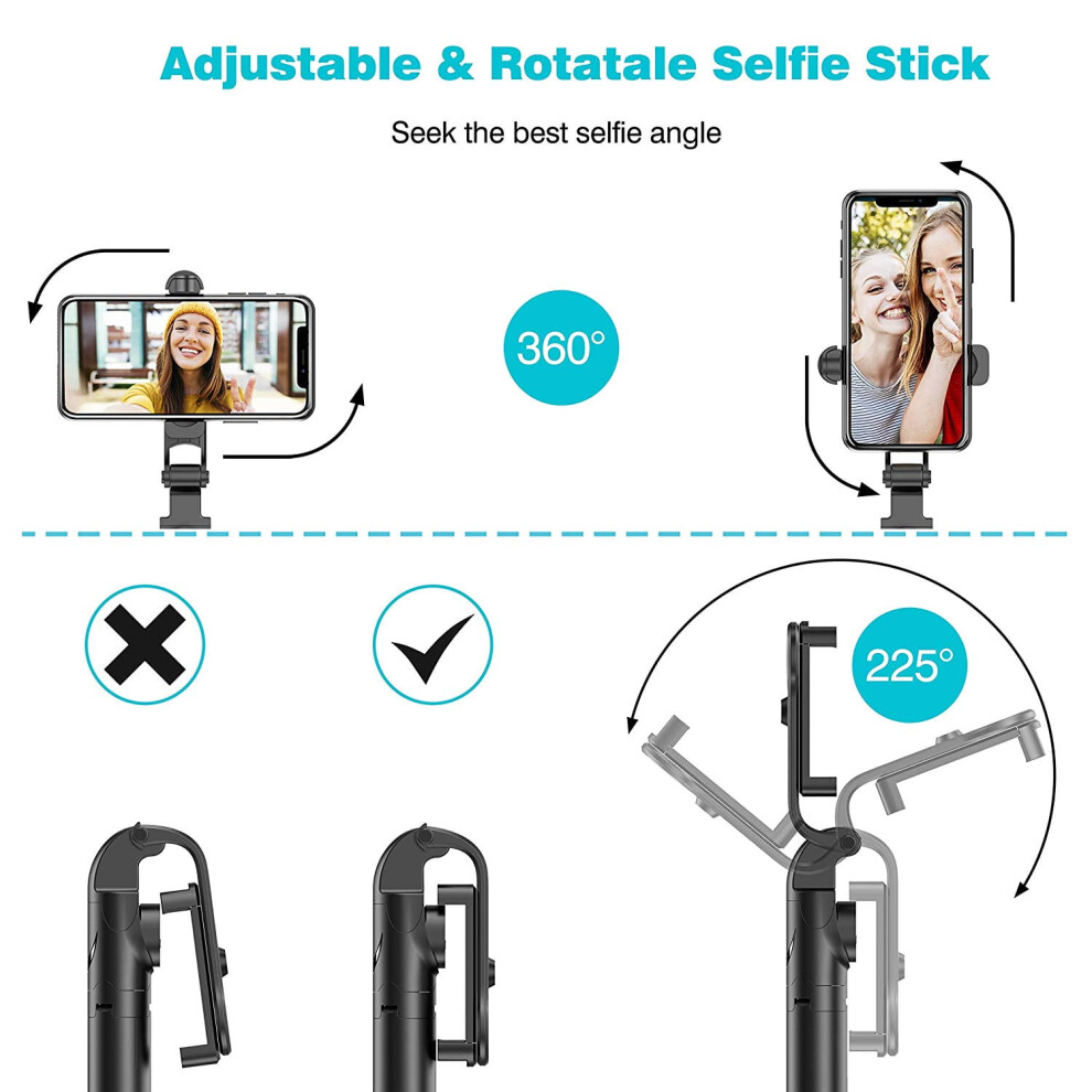 Travel Companion: Versatile Selfie Stick Tripod, Ideal For Explorers And Content Creators, With Reinforced Tripod Base, Portable & Rotation, And 9169997174925