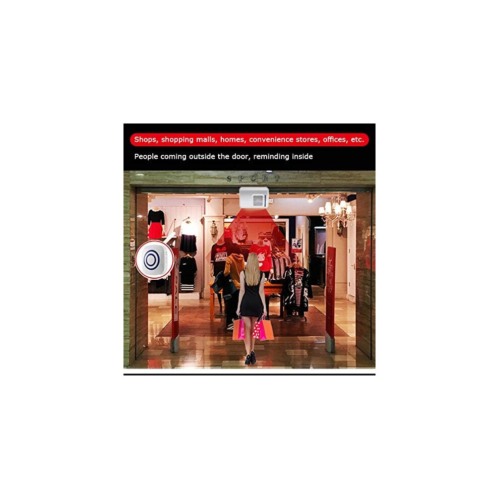 Motion Sensor Alarm For Home Security, Wireless Driveway Alert System, Detector Alert System With Led Indicator And Chime Tunes, Easy And Fast 9169997175236