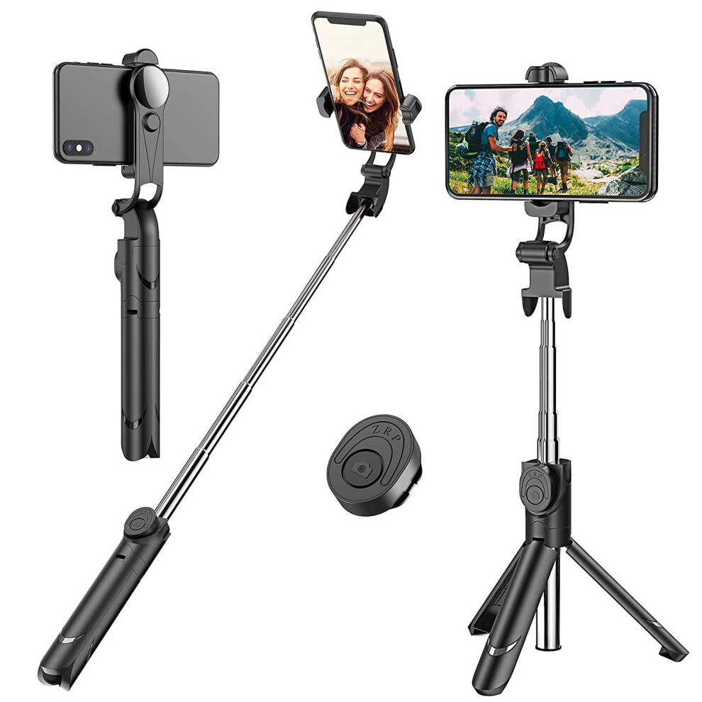 Wireless Freedom: Extendable Pole Selfie Stick With Bluetooth Selfie Stick, Perfect For Capturing Life's Moments, Featuring A Reinforced Tripod 9340959571086