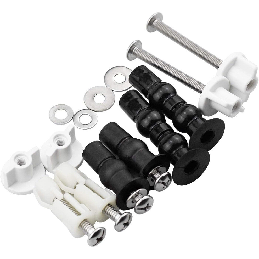 Toilet Seat Hinges Bolt Screws, Universal Toilet Seats Screws And Bolts Metal, Toilet Seat Fixings Expanding Rubber, Stainless Steel Toilet Seat 9169997175250